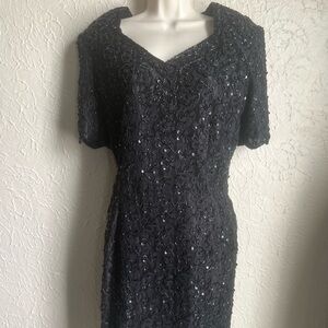 Stenay Black Sequin Mini Dress